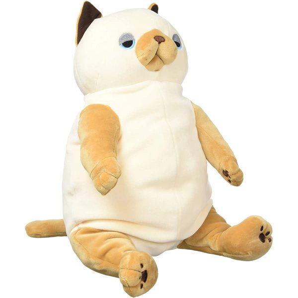 Shinada Global MONE-0350S Mochi Neko Plush Toy, Sham, L on Sale