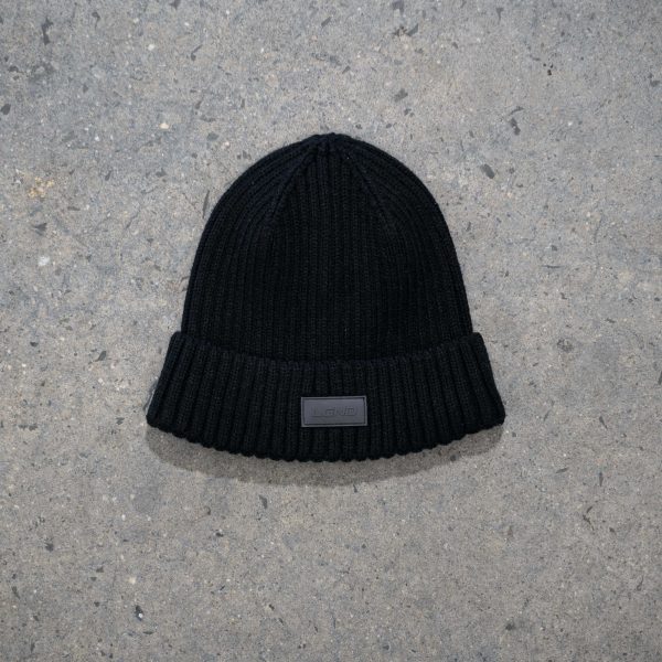 Black Jacquard Beanie Online Sale - Image 3